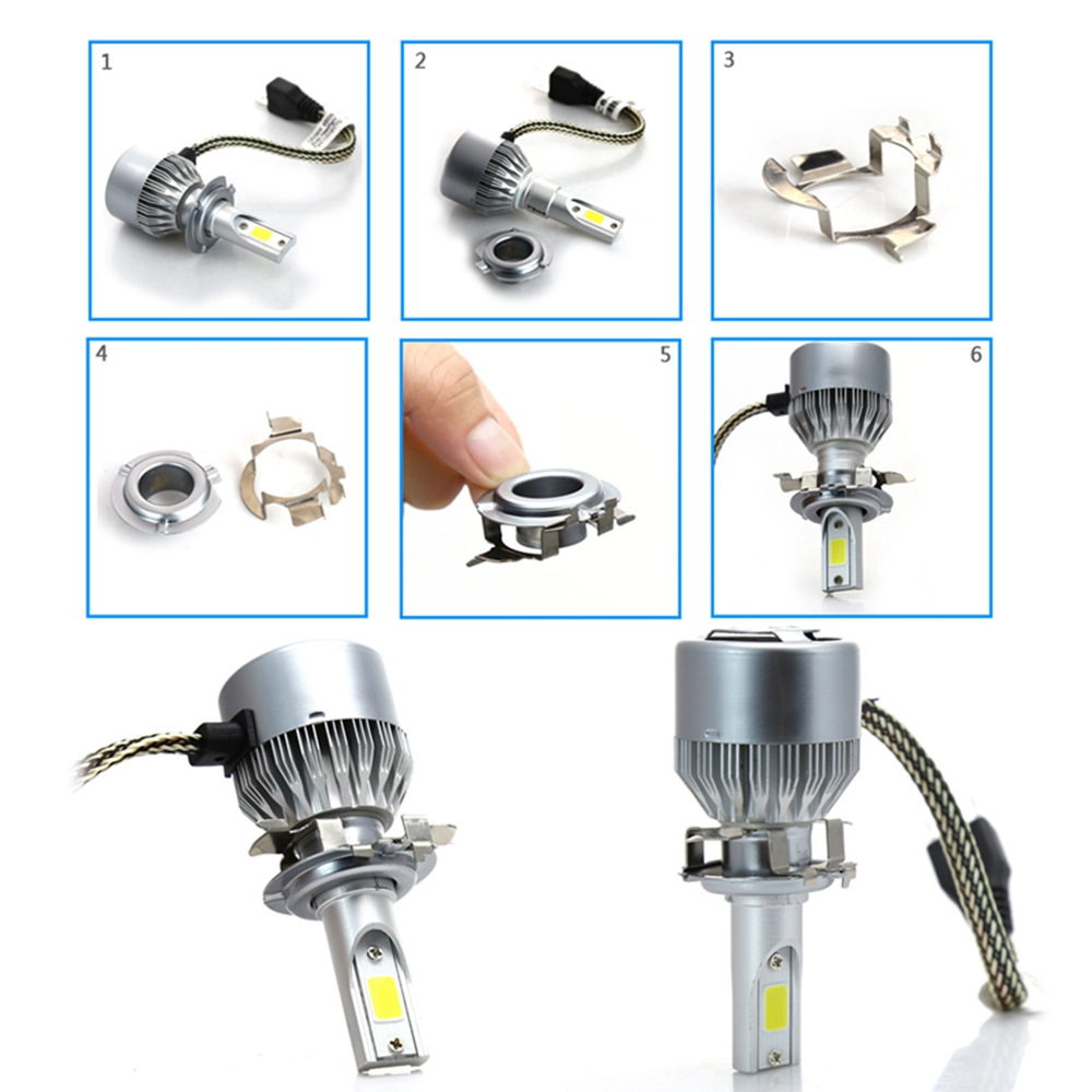 Coche LED faro base faro rack faro hebilla faro universal chuck H1H7 titular de la tarjeta base