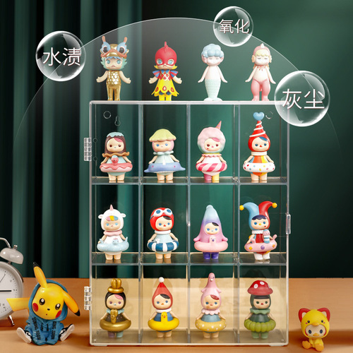 Blind Box Storage and Display Rack, Pop Mart Figure Storage and Display Box, Doll Acrylic Dustproof Cabinet, Plush Toy Wall Mount