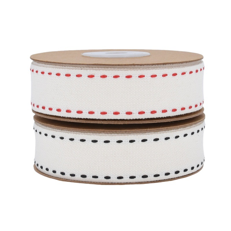 Nuevo temu jumper grueso cinta de algodón línea punteada cinta de embalaje de regalos accesorios para el cabello de prendas de vestir puntos cinta de algodón