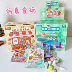 微縮食は盲袋3d立体パンのデザートを遊んで、ワインの瓶のままごとの小さい置物のDIYのアイデアの小さいおもちゃをシミュレーションします。