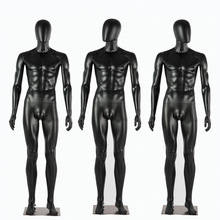 塑料模特黑色人体模特男全身模特服装模特道具假人模特橱窗展示架