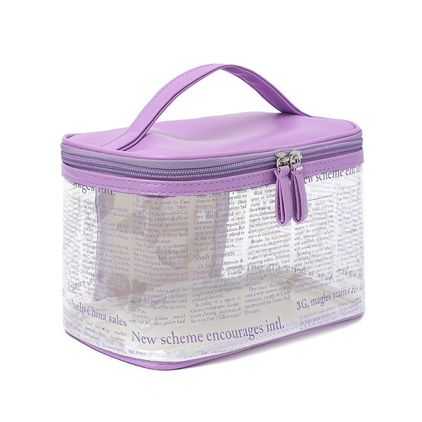 solid color cosmetic bag PVC