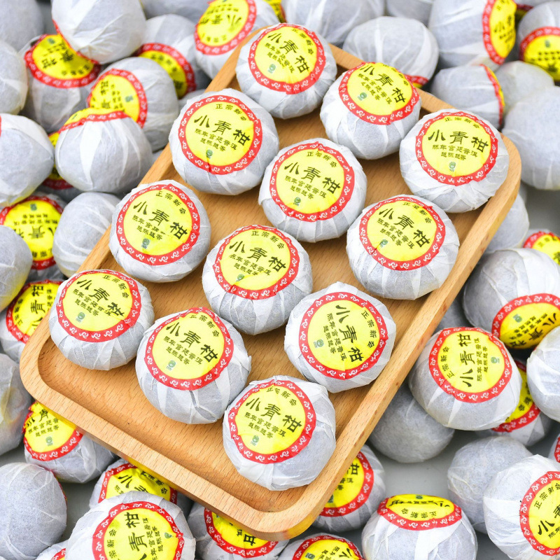 Tea Liangdao authentic Xiaoqing mandarin Pu'er tea Xinhui Xiaoqing mandarin orange peel Pu'er tea orange Pu'er tea wholesale bulk one catty