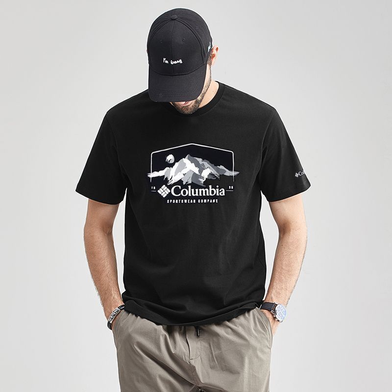 クロスボーダー割引漏れTシャツメンズ夏新作アウトドアスポーツレジャー通気性コットンラウンドネック半袖若者トレンド|undefined