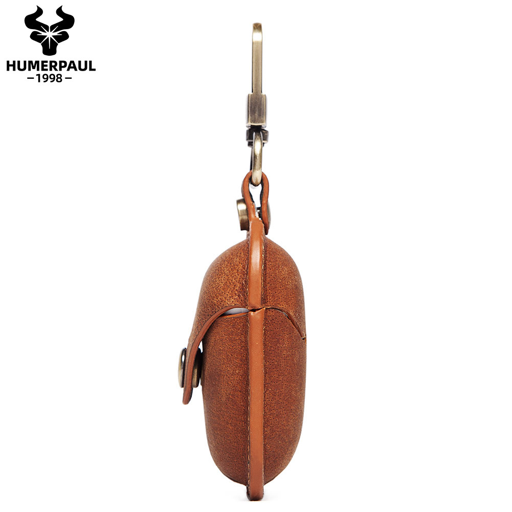 APPLEairpods真皮保护套疯马皮苹果蓝牙耳机壳airpods1/2代耳机套