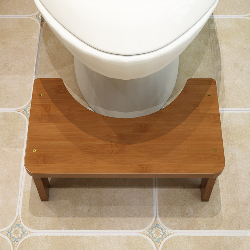 便器の踏み台と腰掛けのトイレはしゃがみます。神器の子供を助けます。足を厚くして竹の腰掛けを踏みます。|undefined