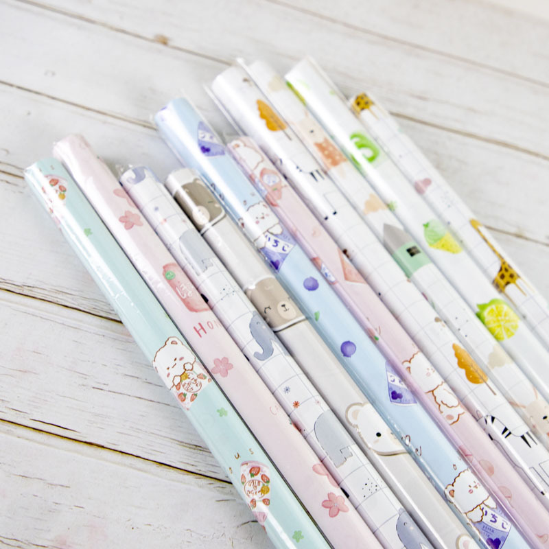 Papel de regalo para productos terminados, en rollo individual, para cajas de regalo de cumpleaños, papel de regalo infantil con dibujos animados para días festivos, papel decorativo
