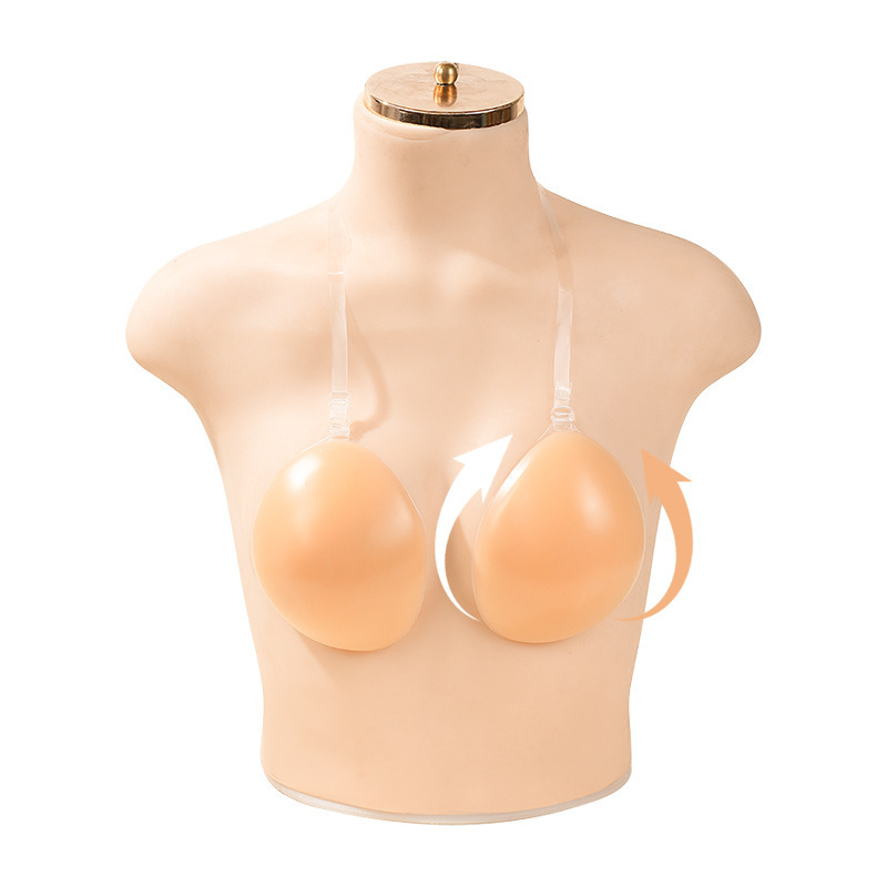 Cross-Border Halter Neck Silicone Breast Patch for Women Swimming Waterproof Invisible Breast Patch Push-Up Small Breasts to Make the Straps Larger Silicone Bra Cross-Border Halter Neck Silicone Breast Patch for Women Swimming Waterproof Invisible Breast Patch Push-Up Small Breasts to Make the Straps Larger Silicone Bra