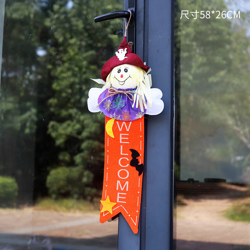 Decoración de Halloween bar interior atmósfera decoración colgante puerta calabaza propensos escenario diseño colgante fantasma lote