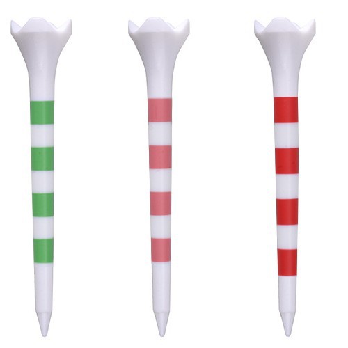 Golf nail Stripe impresión Golf tee 4-ángulo bola de plástico uñas bola de plástico asiento transfronterizo