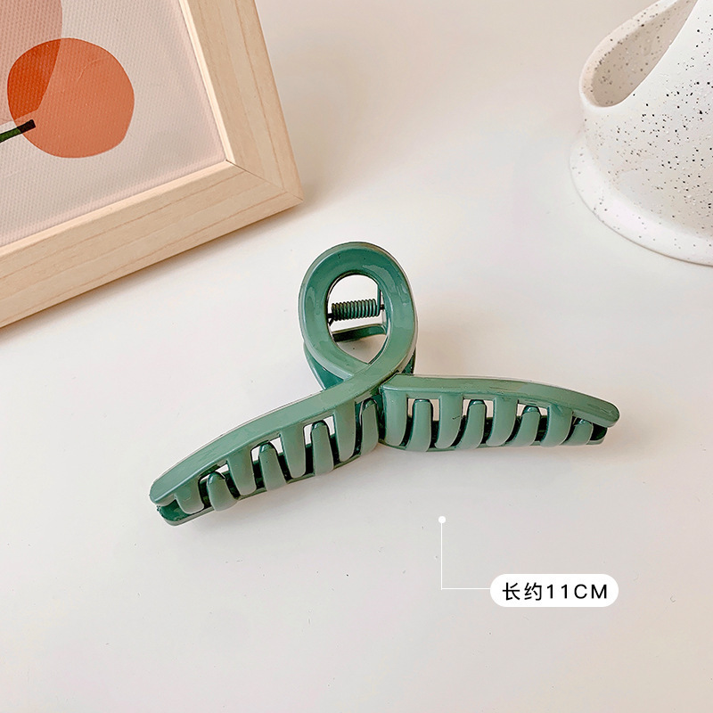 Tocado con clip cuadrado de Maillard, elegante coreano francés, retro, clip de tiburón, red, temperamento rojo, pinza para el cabello, accesorios para el cabello