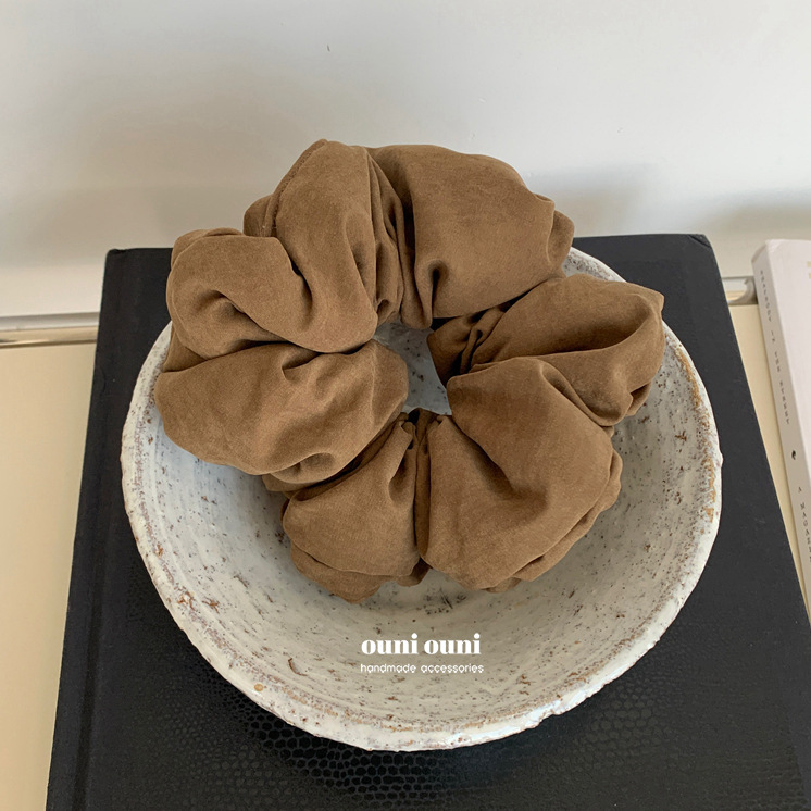 手感超好！复古麂皮绒充棉发圈大肠圈秋冬发饰高级感发绳头绳新款|undefined