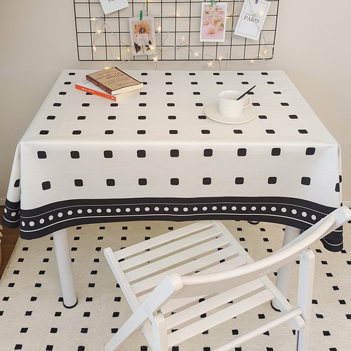 ins velvet cloth tablecloth student plain desk pad makeup table decoration coffee table dustproof cover tablecloth