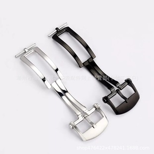 Suitable for Centenary Lark Foldableing Buckle Silicone Strap Leather Strap Buckle Stainless Steel Buckle Watch Accessories 20mm