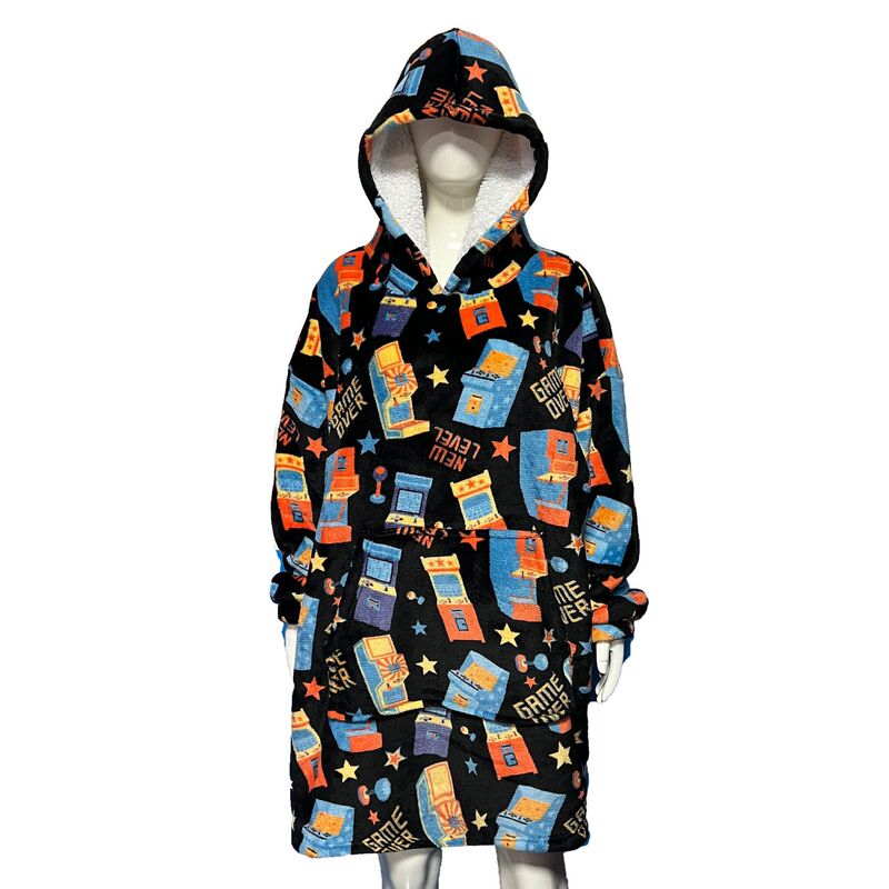 Foreign Trade Last Order Printed Flannel Pullover Pajamas Kidsren's Home Clothes Casual Warm Loose Lazy Sweatshirt