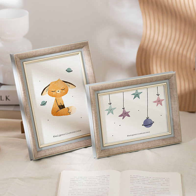 Ins Style 10inch Empty Photo Frame for Tabletop Display 6inch 78inch A4 Horizontal Frame Wall-Mounted Photo Frame Studio DIY Custom Picture Frame Ins Style 10inch Empty Photo Frame for Tabletop Display 6inch 78inch A4 Horizontal Frame Wall-Mounted Photo Frame Studio DIY Custom Picture Frame