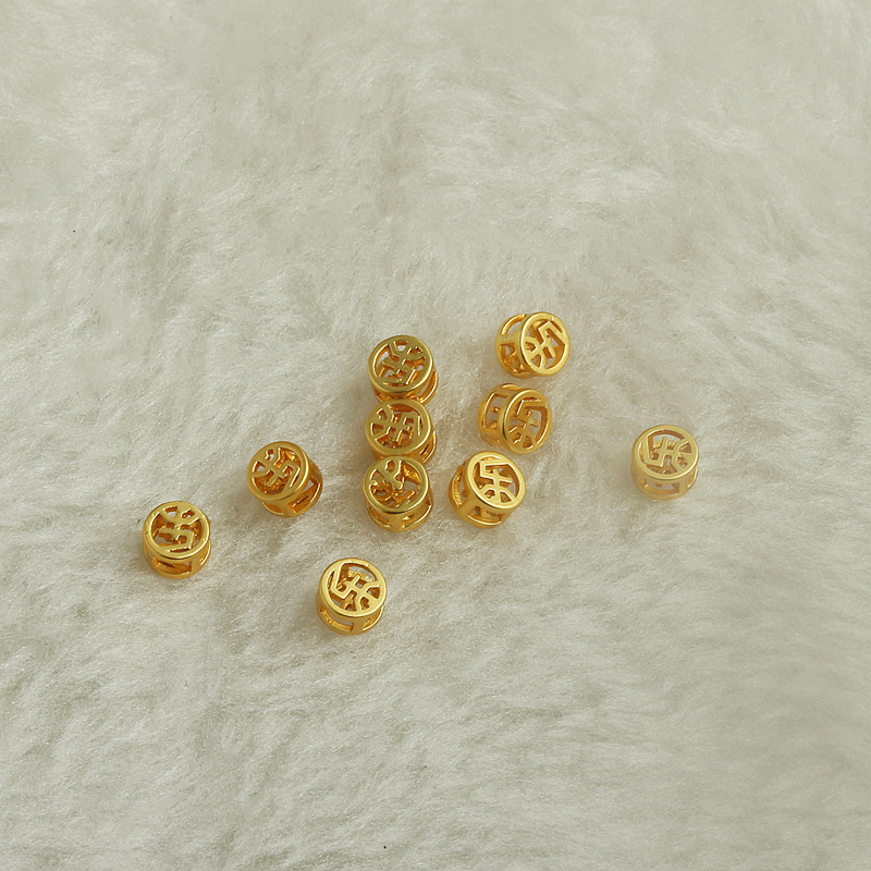 平安喜乐圆饼珠05