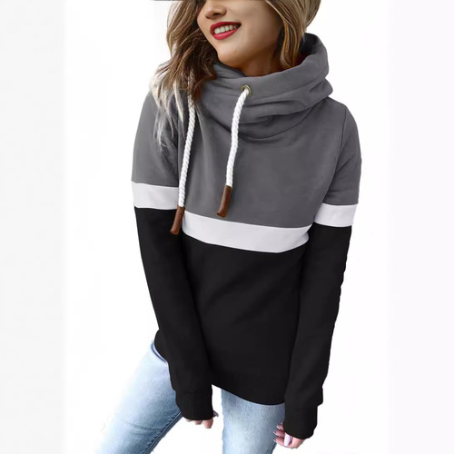 Autumn and winter new style independent station European and American TEMU women's casual pullover hooded hooded hoodie