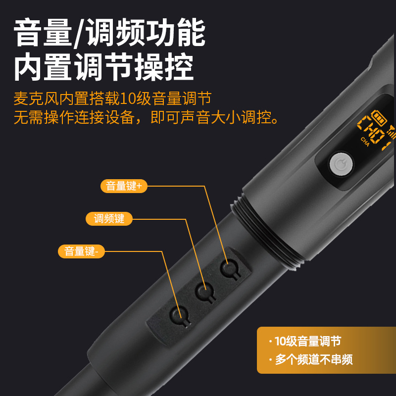 2.4gワイヤレスマイク万能ハウリングステージk歌充電マイクサウンドカードライブマイククロスボーダー|undefined