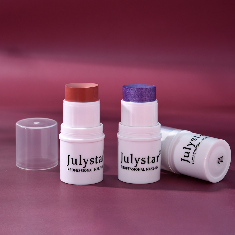Julystar Single-color matte Contouring Blush Cream, Blush Stick, Six-color High-gloss Brightening Blush wholesale undefined