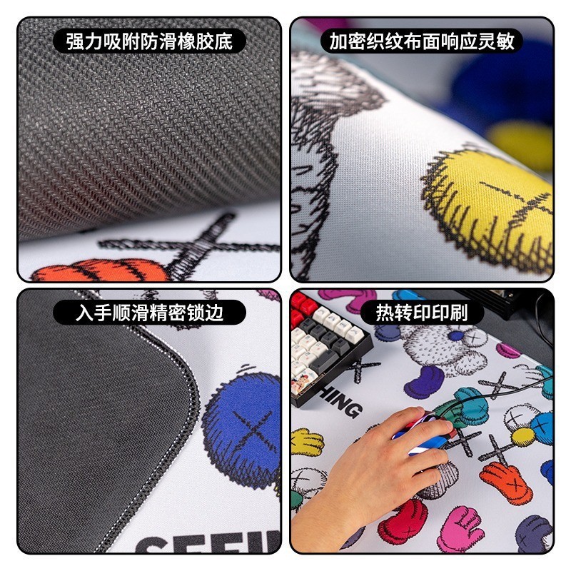 电竞鼠标垫游戏专用细面粗面CSGO PUBG无畏契约游戏垫小号加厚款|undefined