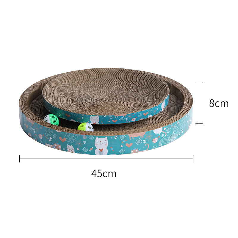 Tablero de agarre de gato cuadrado transfronterizo gato papel corrugado resistente a la captura juguetes para gatos nido para gatos tablero de garras para gatos suministros para mascotas al por mayor