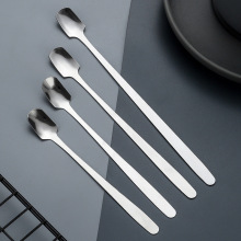 网红创意304不锈钢方头勺家用甜品勺子西瓜铁锹铲雪糕小勺子餐具
