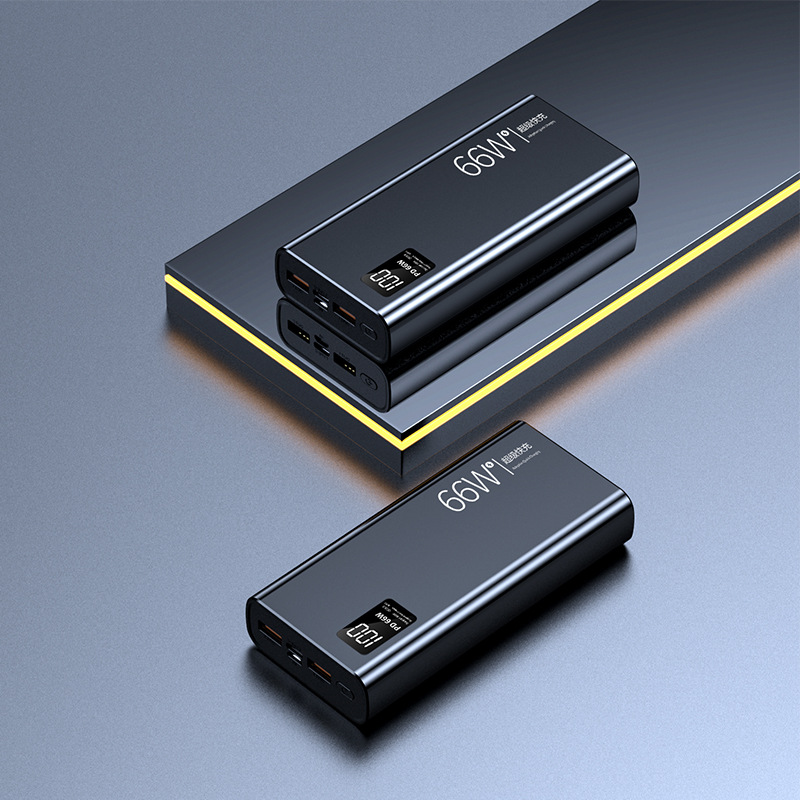 Certificado 3C PD66w súper rápido carga de carga de carga宝 20000 mAh de gran capacidad de carga rápida bidireccional fuente de alimentación móvil de pantalla digital