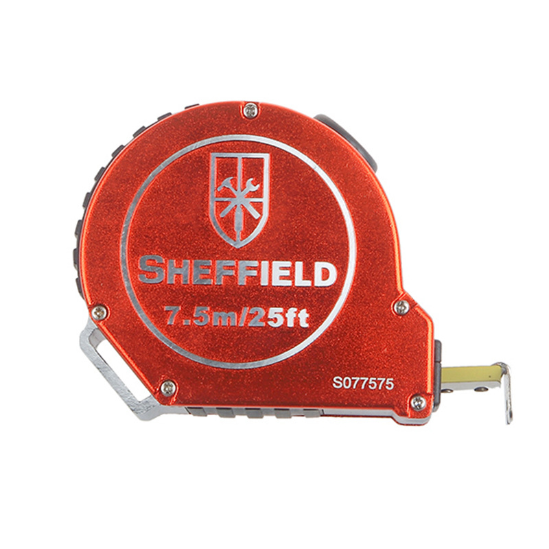 钢盾铝合金公英制自锁钢卷尺3米5米7.5米S077503 S077505 S077575