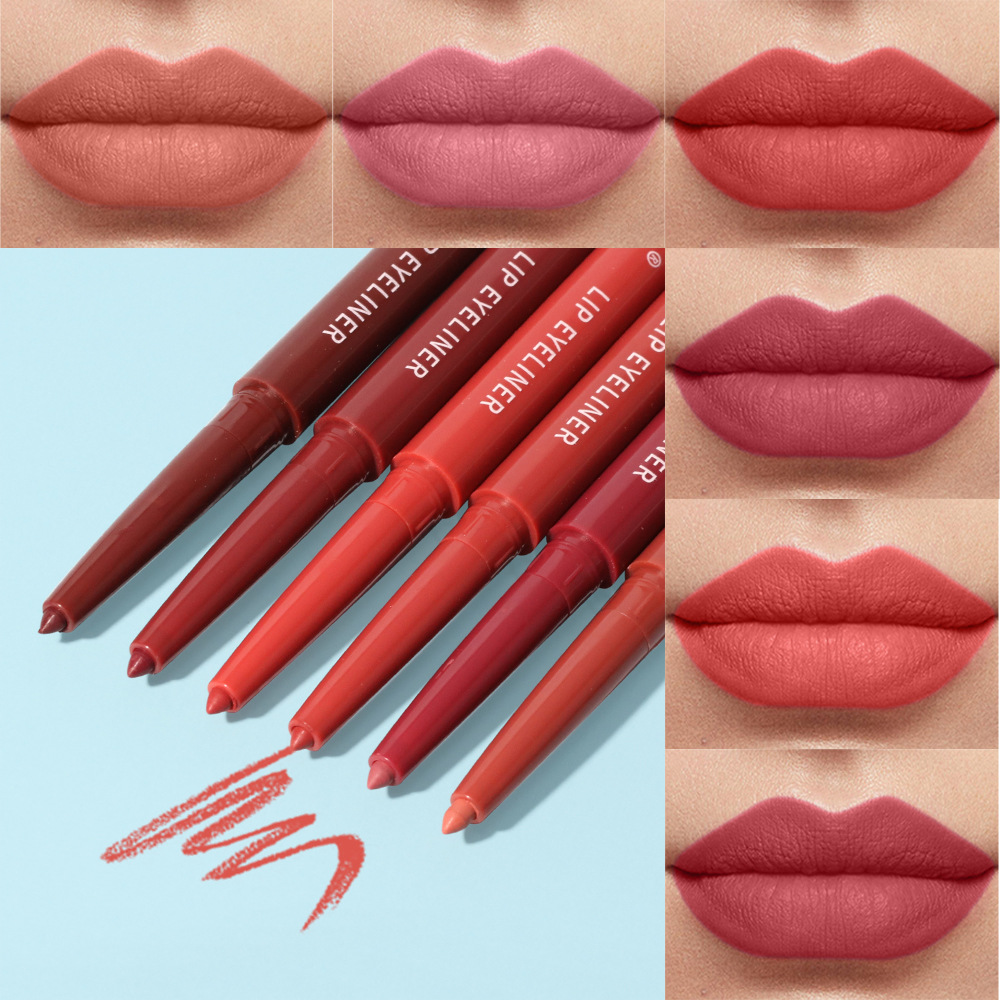 Julystar non-fading automatic lip liner pen, matte multi-color export lip gloss and lipstick pen from Europe and America undefined
