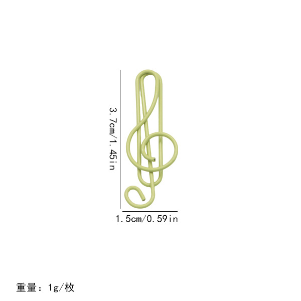 Nuevos productos 21 notas de color clips pet línea de plástico encapsulado de alto tono de música pin con fábrica de embalaje en stock