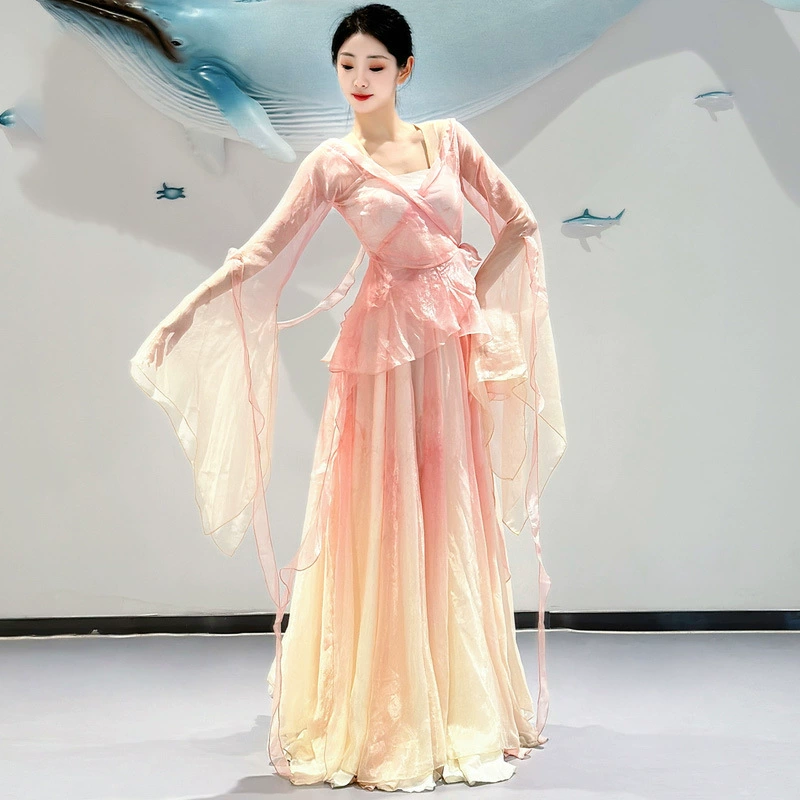 Classic sports clothing, set, Chinese style, gradient