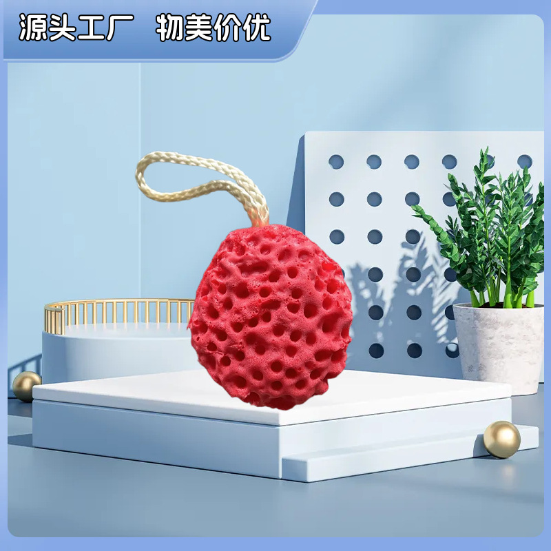 Esponja de baño grande estilo japonés con forma de panal, esponja súper suave, esponja de baño bonita para niños, esponja exfoliante agradable para la piel.