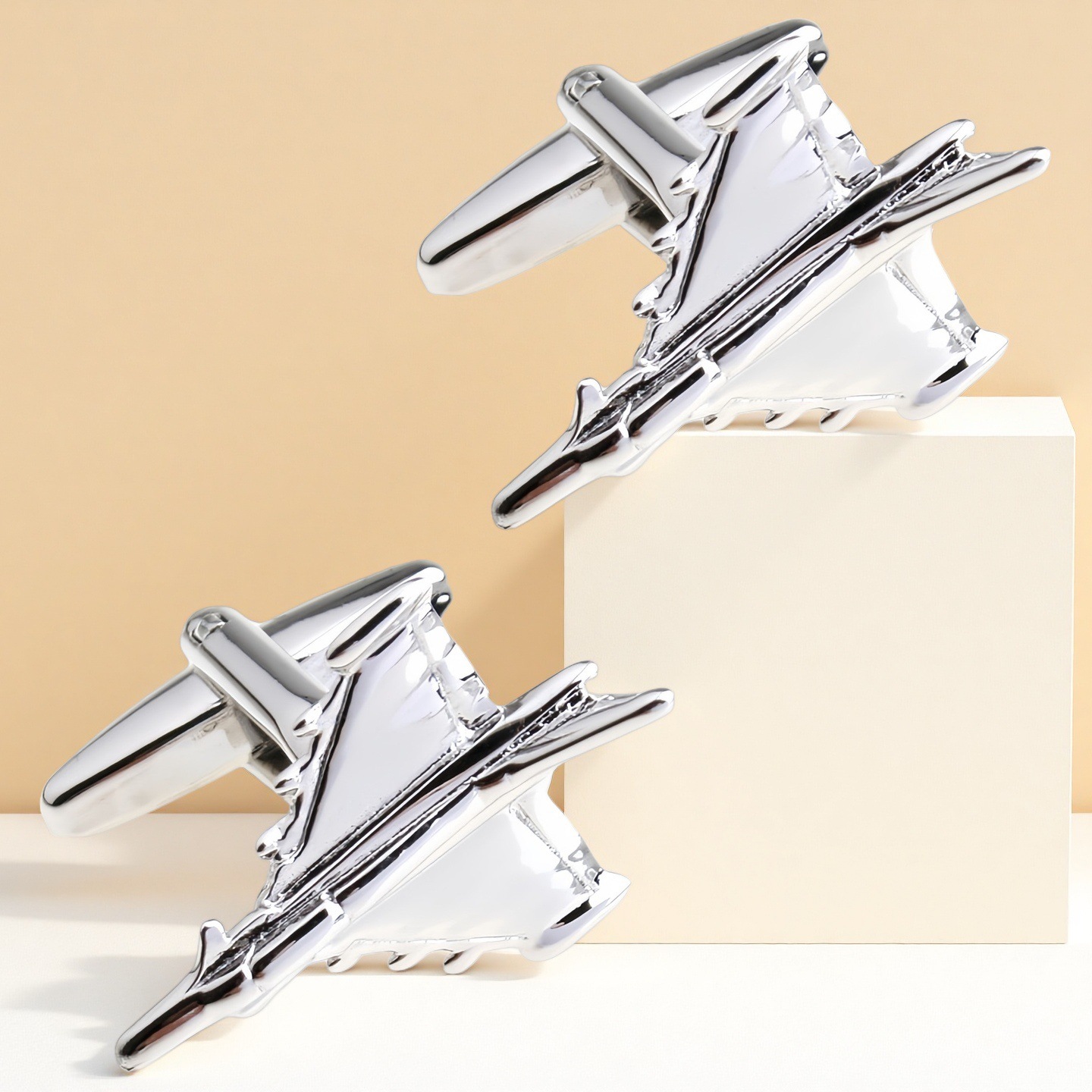 High Quality French Cufflinks Cuff Cuff Men's cufflinks Pictograph Series Aircraft Fighter Fighter