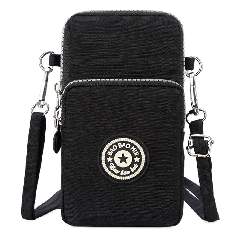 Bolso de teléfono móvil transfronterizo Bolso pequeño crossbody de las mujeres bolso integrado vertical mini bolso del teléfono móvil del Halter cambio del bolso de las mujeres de la lona