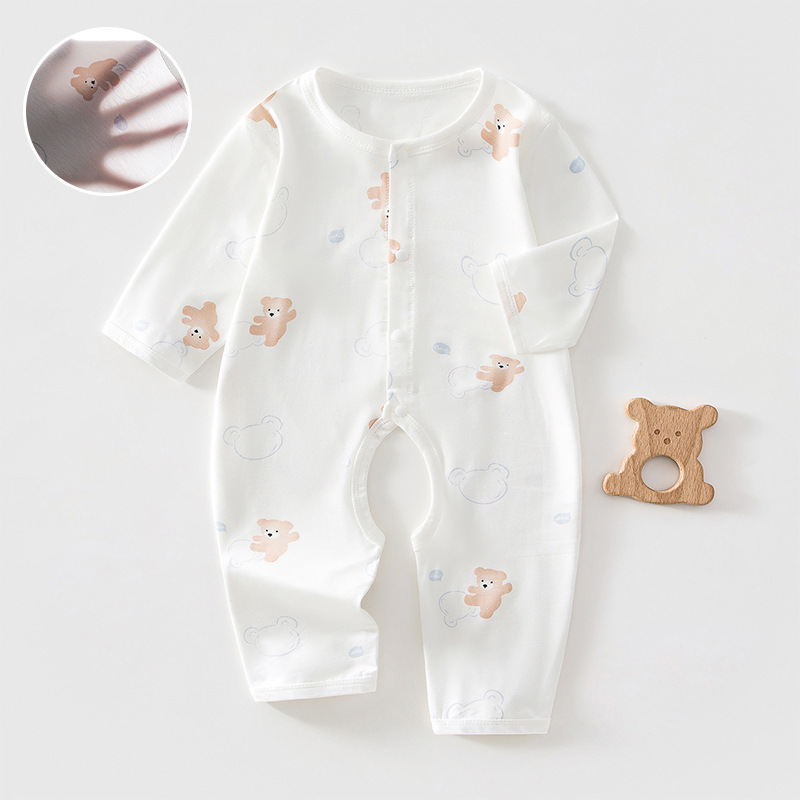 Baby Summer Clothes, Class a Open-Crotch Onesie, Newborn Modal Thin Onesie, Breathable Summer Outfit for Babies Baby Summer Clothes, Class a Open-Crotch Onesie, Newborn Modal Thin Onesie, Breathable Summer Outfit for Babies