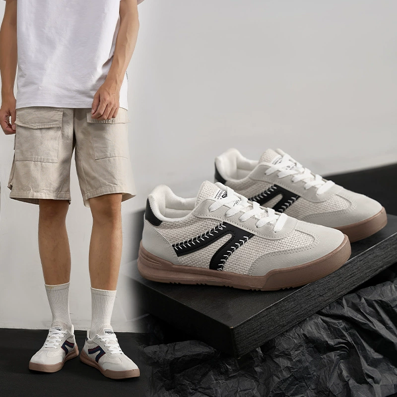 Немецкие кроссовки в парном стиле, новые белые туфли, мужские дышащие парусиновые удобные универсальные мужские спортивные повседневные модные туфли для бега
