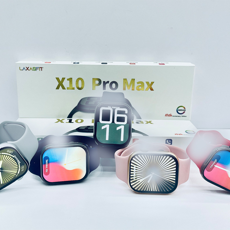 Reloj inteligente Huaqiangbei s10max con llamadas Bluetooth, pagos, NFC, control remoto deportivo y pago inteligente.