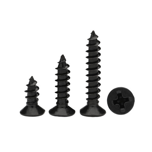 Countersunk head self-tapping screws stainless steel cross screws black nickel plated KA countersunk head self-tapping screws M3-M4.2