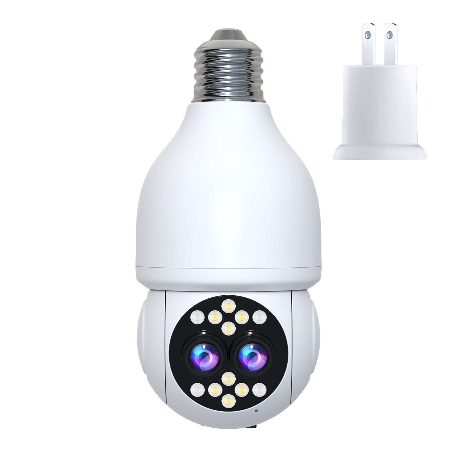 Fuente fábrica zoom bombilla cámara interior de alta definición comercio exterior transfronterizo explosión PTZ E27 monitor de cabezal de lámpara