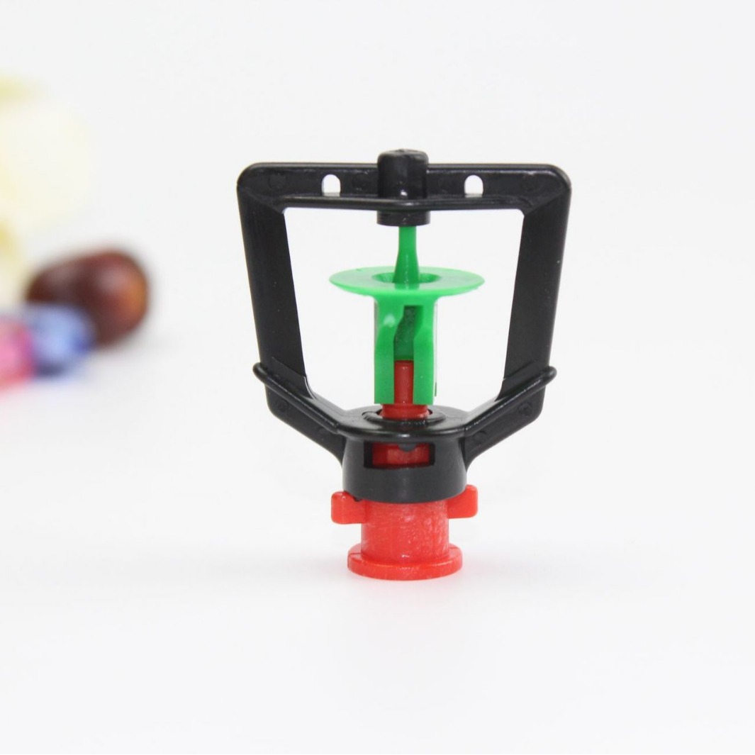 360 grados cuadrados rotativos micro pulverización con una sola púta invernadero verduras flores micro pulverización riego colgante invertida pulverización automática