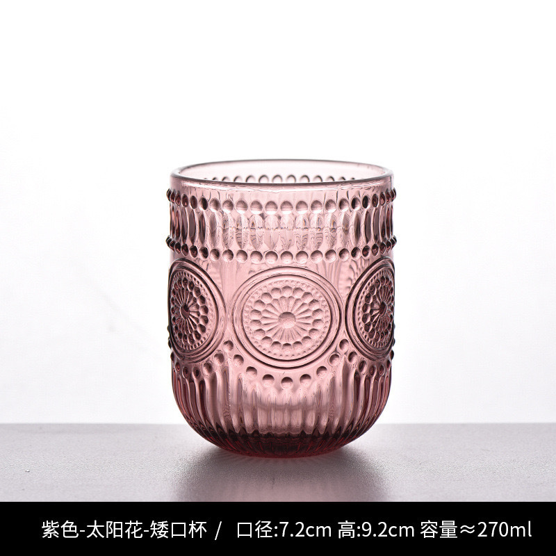Nuevo retrógrado tallado alto taza de agua taza de vino taza de bebida creativa elegante casa hotel café utensilios de vino