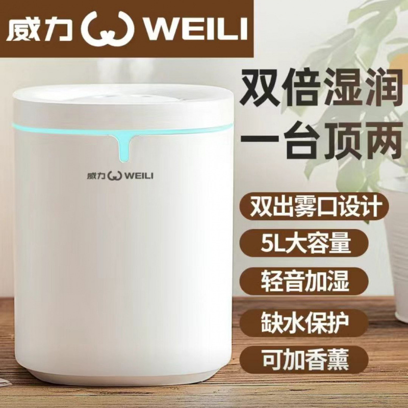 加湿器家用卧室静音母婴香薰机办公桌面大容量空气净化大喷雾
