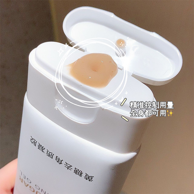 Gel exfoliante de azúcar amarillo 150ml limpieza facial exfoliante facial piel cuerpo completo exfoliante profundo crema fabricante image 4