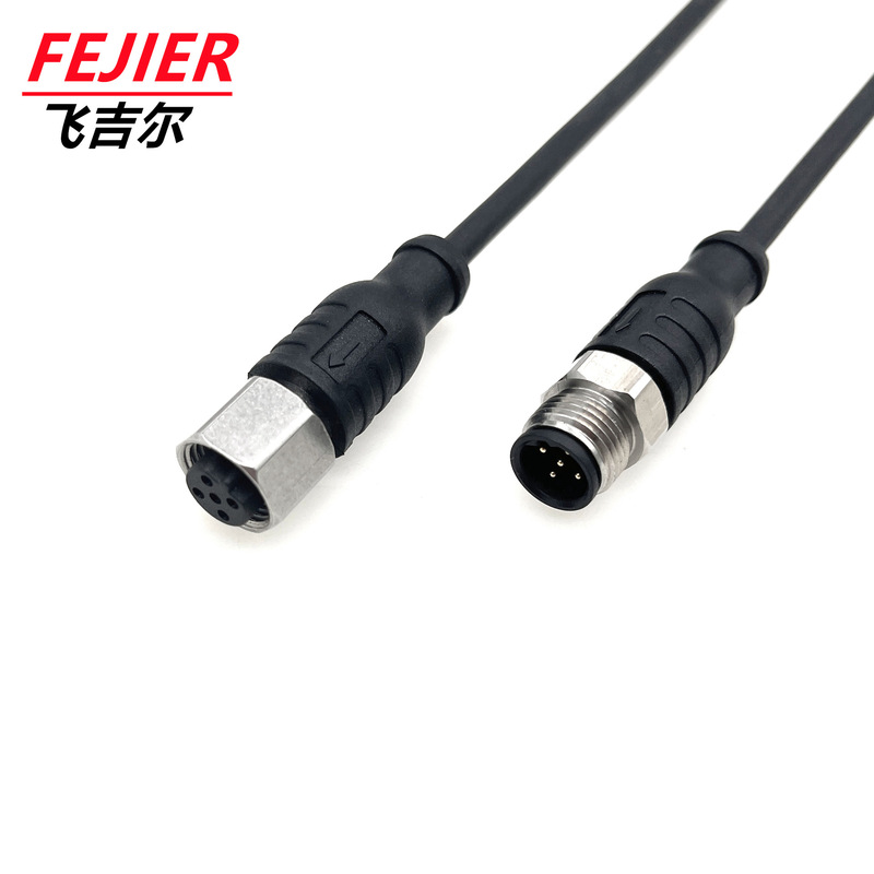 M12 Aviation Connector B-Code 5P Smart Code Reader Type B Power Plug Pur Cable 22Awg Connection Line