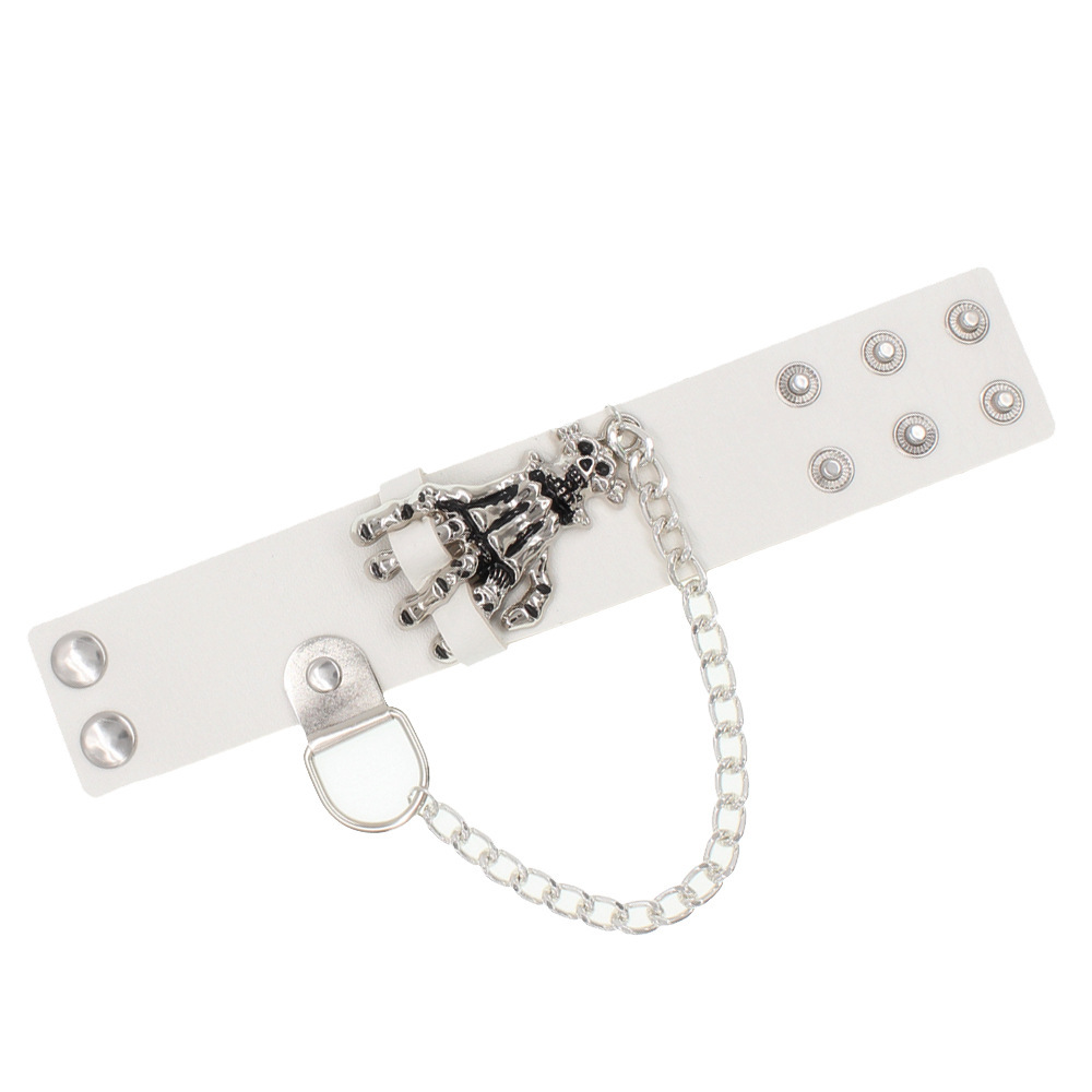 Gothic Skull Hand Design Bracelet