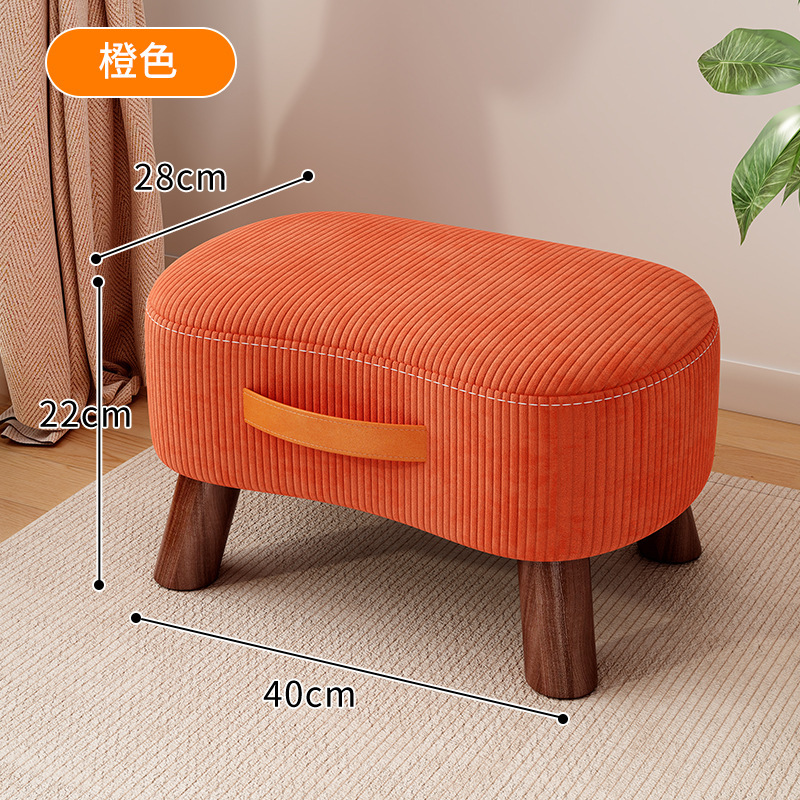 小さい腰掛けの家庭用の簡単な靴の腰掛けの客間のお茶の低い腰掛けの高級感の柔らかい包みのソファーの腰掛けは丈夫で丈夫です。|undefined