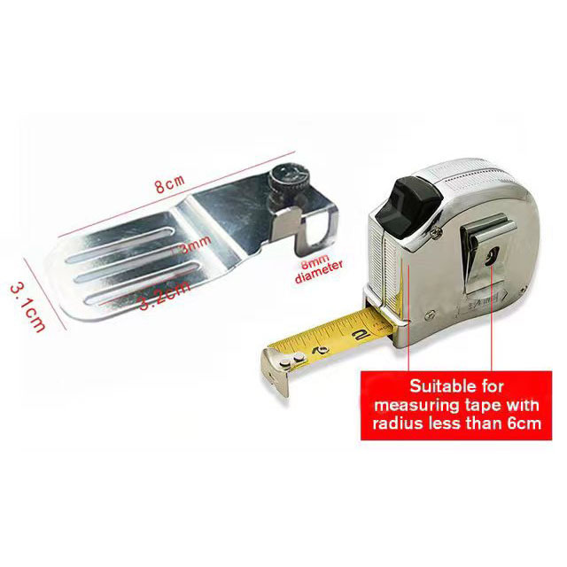 跨境新品卷尺固定夹易于标记画线柔性尺位置夹测量附件工具卷尺夹