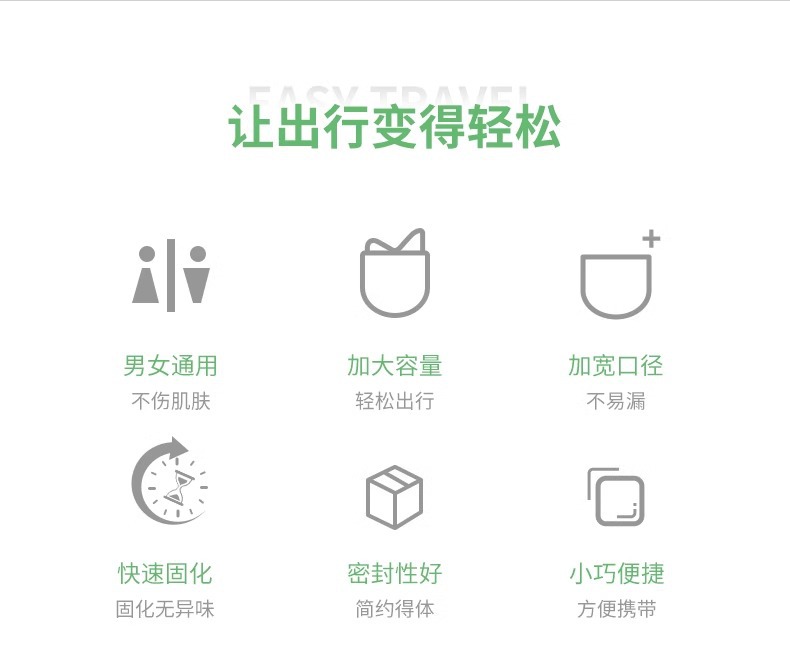 Emergency Urine Bag Disposable Women's Car Emergency Toilet Convenient Artifact Portable Car Women's Standing Urinal