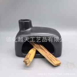 跨境热销新款POLO亚光色釉效果陶瓷燃烧火炉朝圣炉陶瓷亚光香薰炉